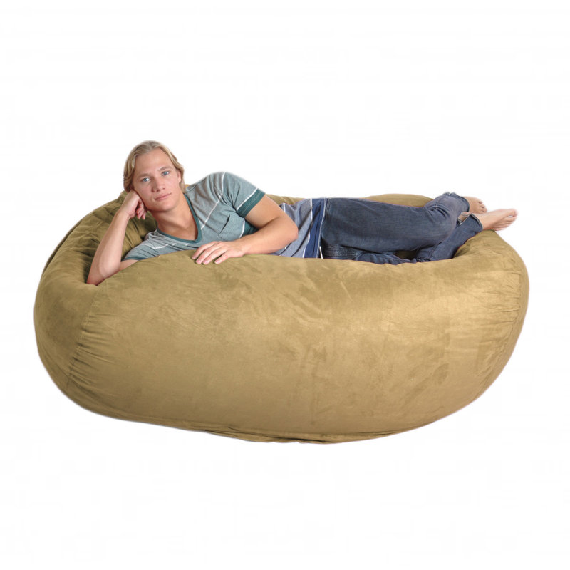 Ebern Designs Microfiber Bean Bag Sofa & Reviews Wayfair